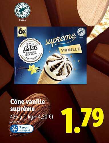 Cône vanille suprême