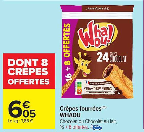 Crêpes fourrées(m) WHAOU