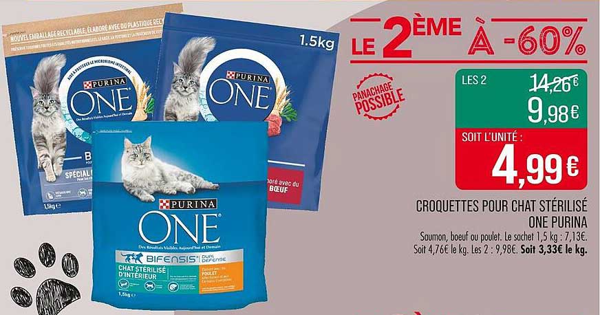 CROQUETTES POUR CHAT STÉRILISÉ ONE PURINA