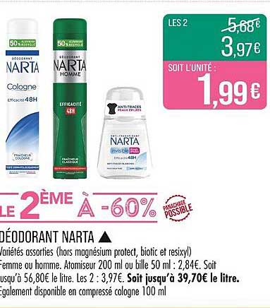 Déodorant Narta