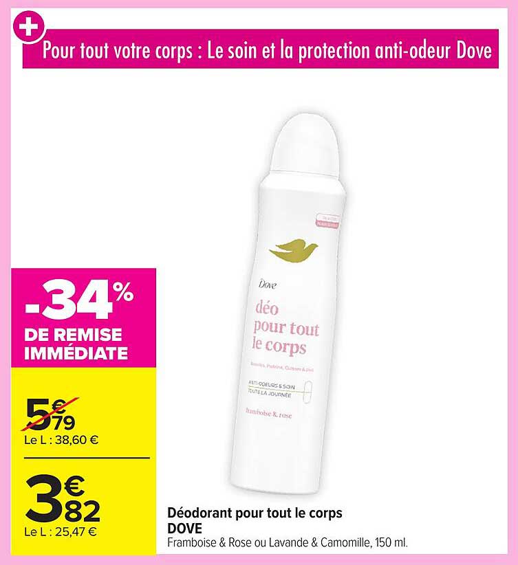 Déodorant pour tout le corps DOVE