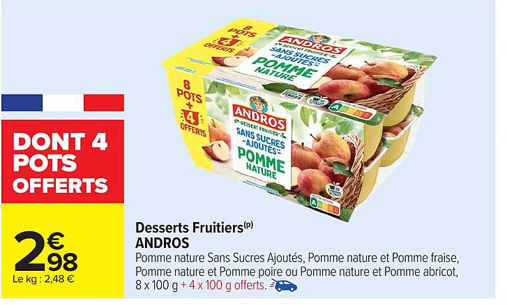 Desserts Fruitiers Andros