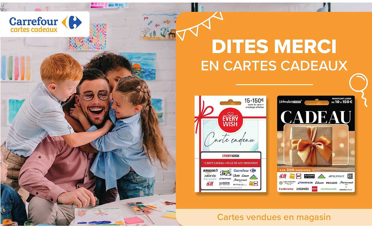 DITES MERCI EN CARTES CADEAUX