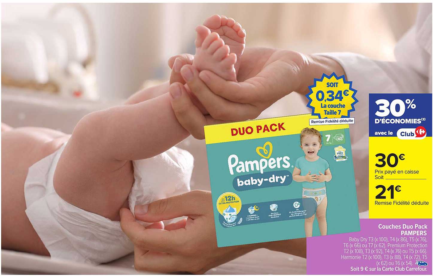 Duo Pack Pampers Baby-Dry