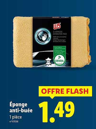 Éponge anti-buée