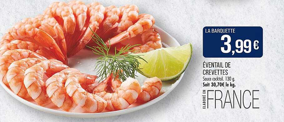 ÉVENTAIL DE CREVETTES
