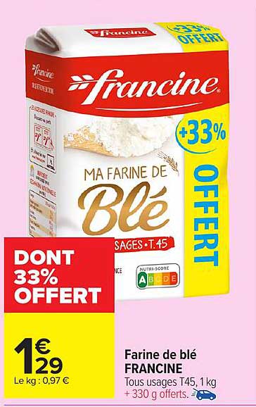 Farine de blé FRANCINE