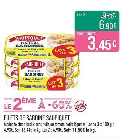 FILETS DE SARDINE SAUPIQUET
