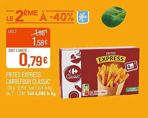 Frites Express Carrefour Classic'