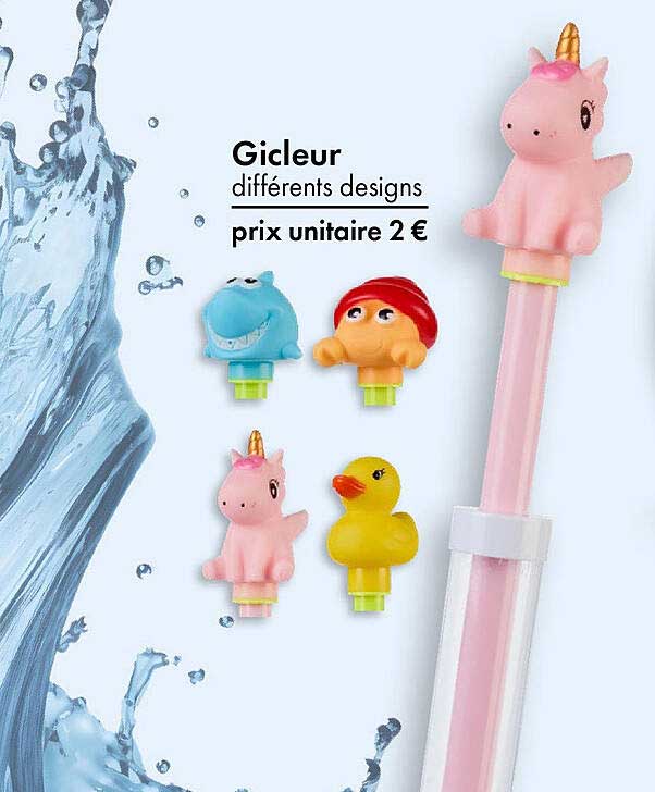 Gicleur différents designs