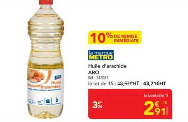 Huile d’arachide ARO