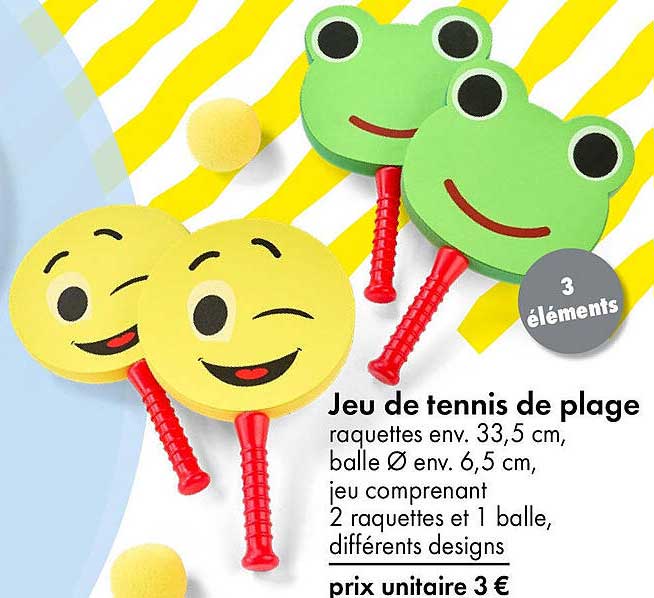Jeu de tennis de plage