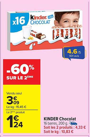 KINDER Chocolat