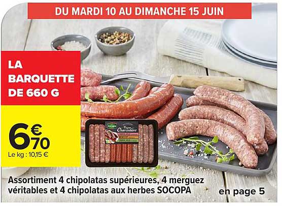 LA BARQUETTE DE 660 G