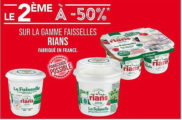 LE 2ÈME À -50* SUR LA GAMME FAISSELLES RIANS