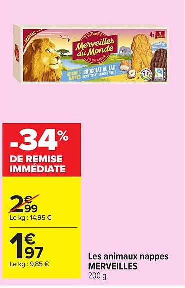 Les animaux nappes MERVEILLES