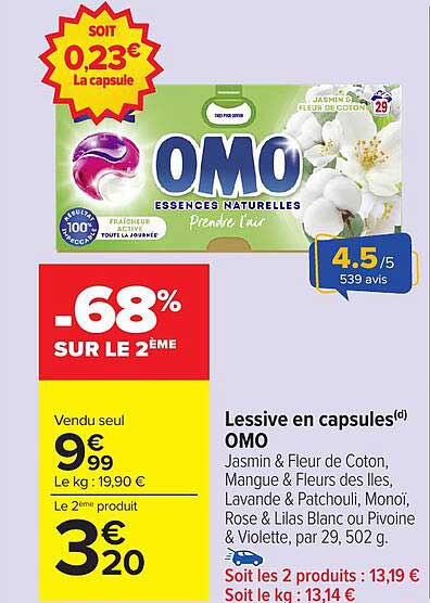 Lessive en capsules(d) OMO