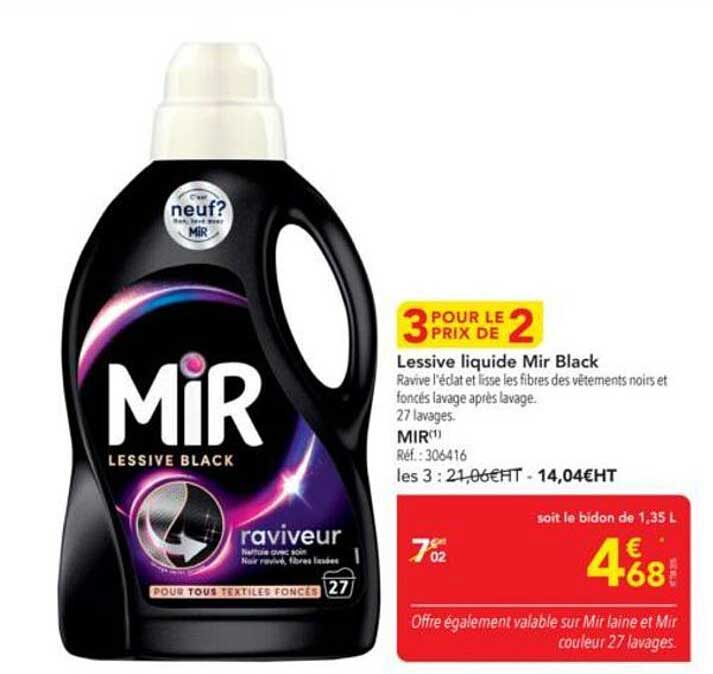Lessive liquide Mir Black
