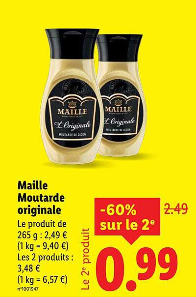 Maille Moutarde originale