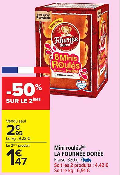 Mini roulés(m) LA FOURNÉE DORÉE