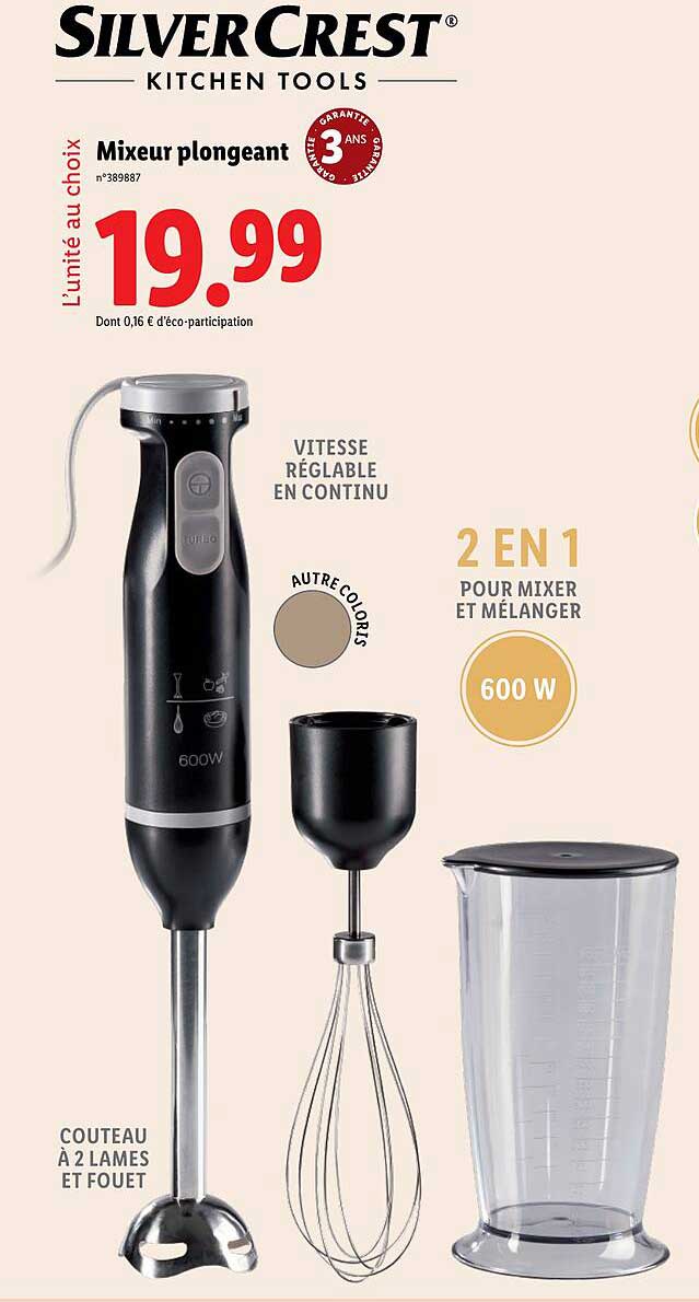 Mixeur plongeant