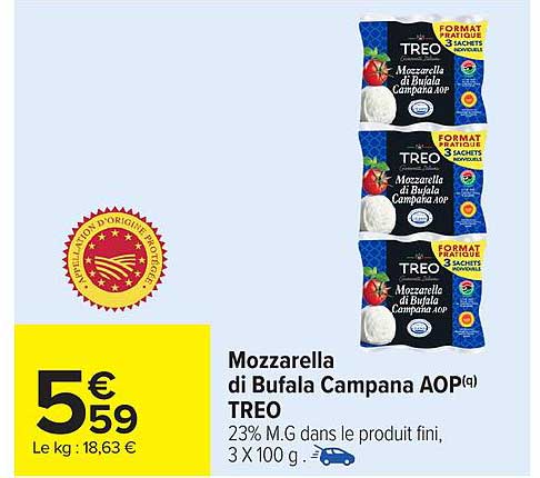Mozzarella di Bufala Campana AOP(q) TREO