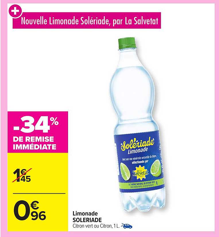Nouvelle Limonade Solériade, par La Salvetat