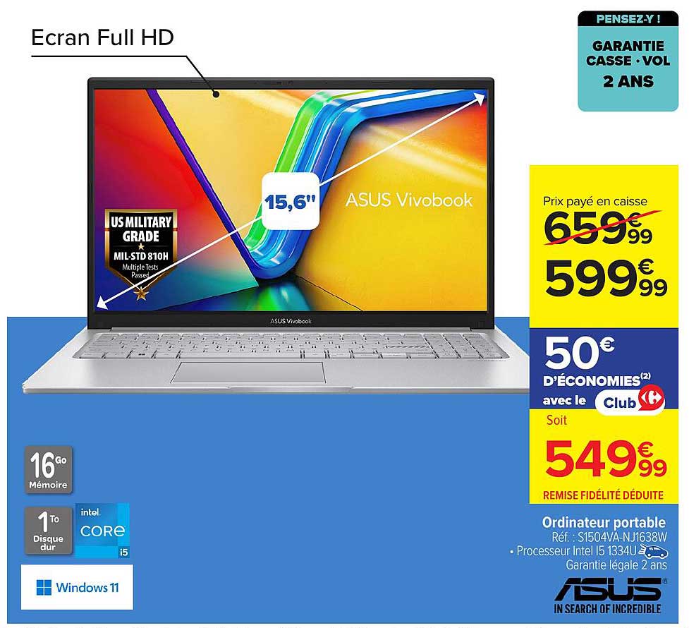 Ordinateur portable ASUS Vivobook