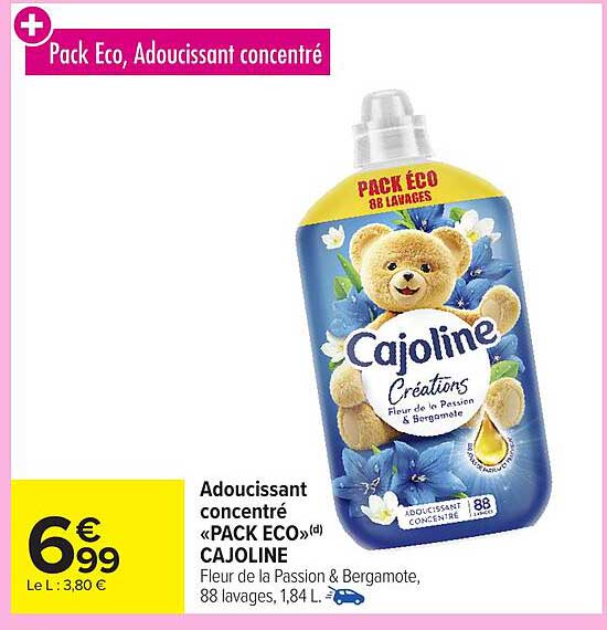 Pack Eco, Adoucissant concentré