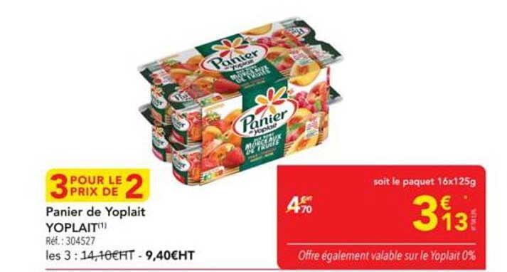 Panier de Yoplait