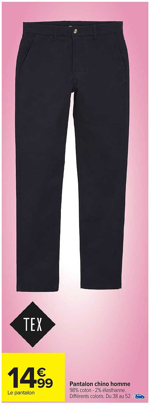 Pantalon chino homme
