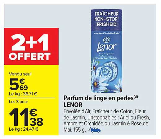 Parfum de linge en perles(d) LENOR