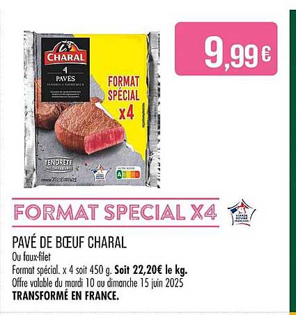 PAVÉ DE BŒUF CHARAL