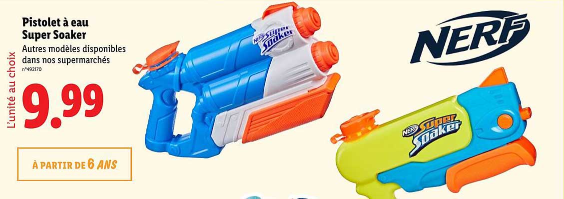 Pistolet à eau Super Soaker