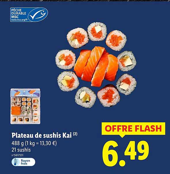 Plateau de sushis Kai