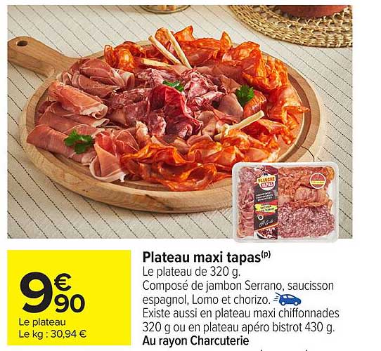 Plateau maxi tapas