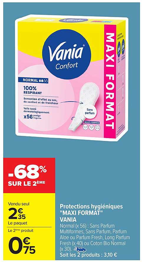 Protection hygiénique "MAXI FORMAT" VANIA
