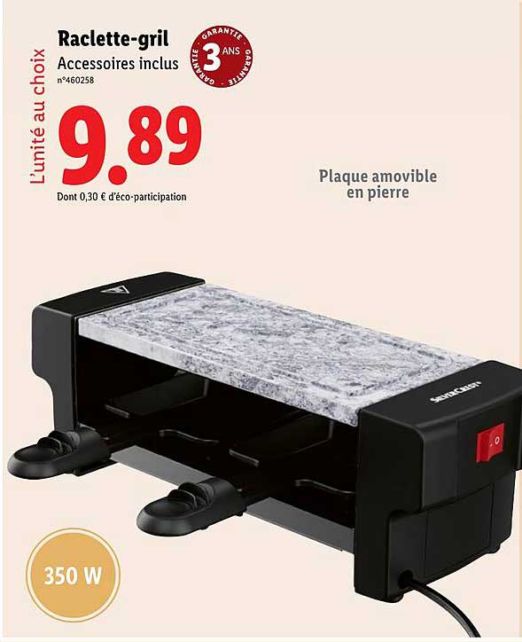 Raclette-gril Accessoires inclus