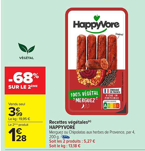 Recettes végétales HAPPYVORE
