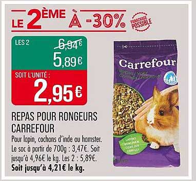 REPAS POUR RONGEURS CARREFOUR