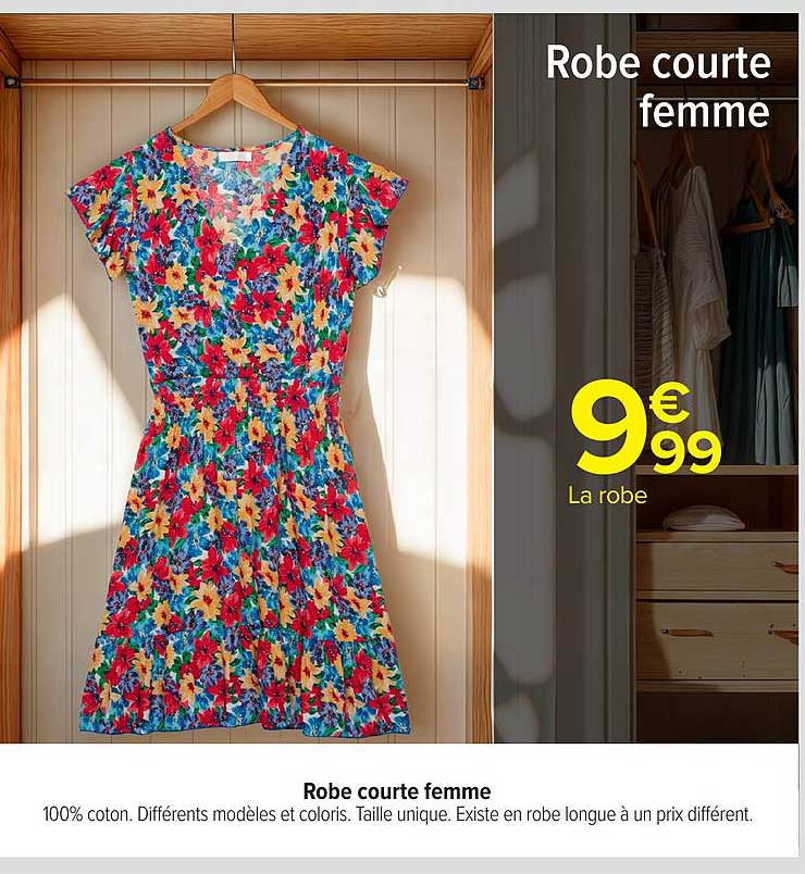 Robe courte femme
