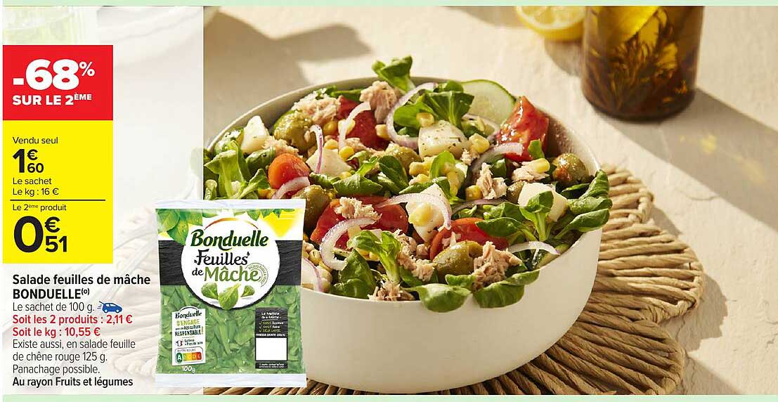 Salade feuilles de mâche BONDUELLE