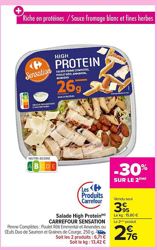 Salade High Protein(m) CARREFOUR SENSATION