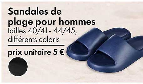 Sandales de plage pour hommes
