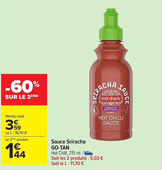 Sauce Sriracha GO-TAN