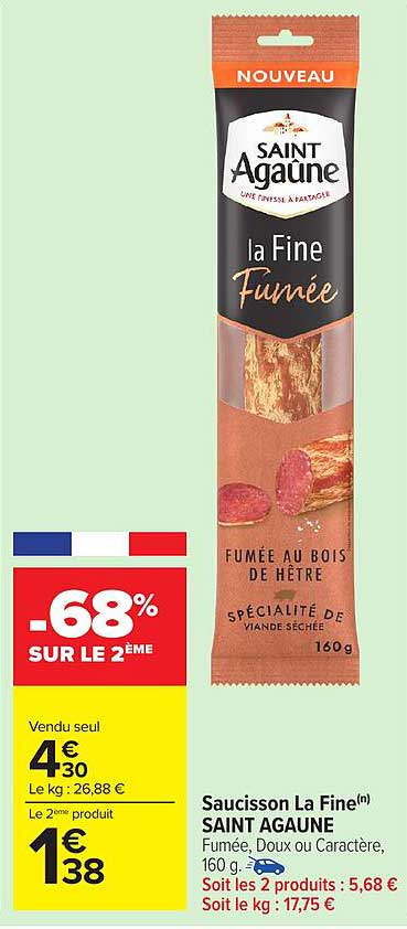 Saucisson La Fine(n) SAINT AGAUNE