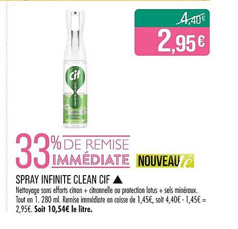 SPRY INFINITE CLEAN CIF