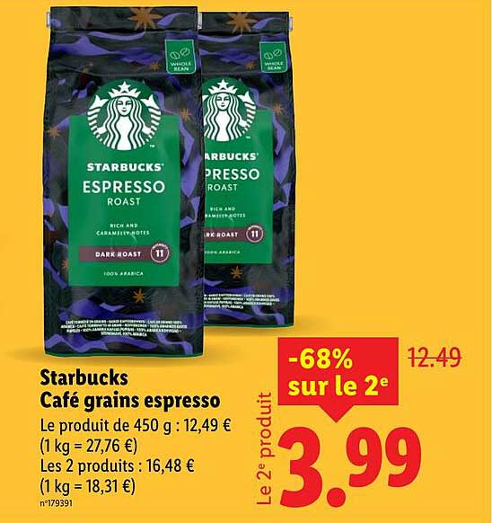 Starbucks Café grains espresso