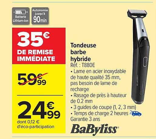 Tondeuse barbe hybride