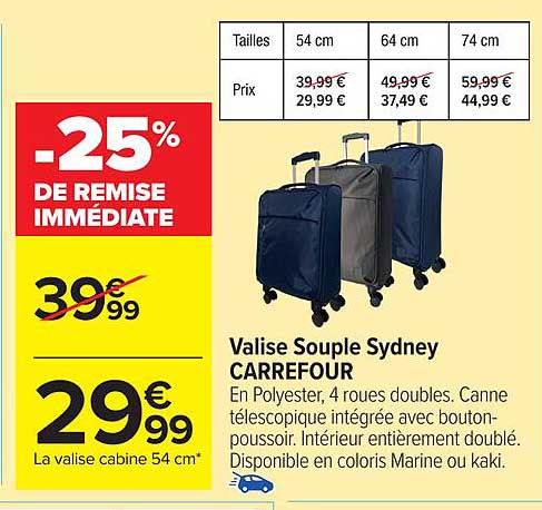 Valise Souple Sydney CARREFOUR